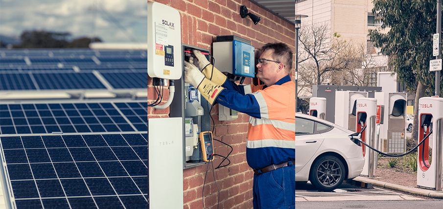 Rooftop Solar batteries and EVs web news hero Rooftop Solar batteries and EVs web news hero